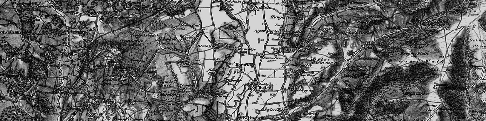 Old map of Harbridge Green in 1895