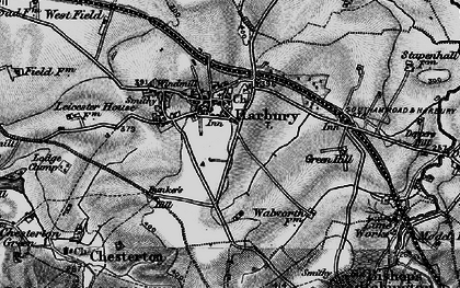 Old map of Bishops Bowl Lakes in 1898