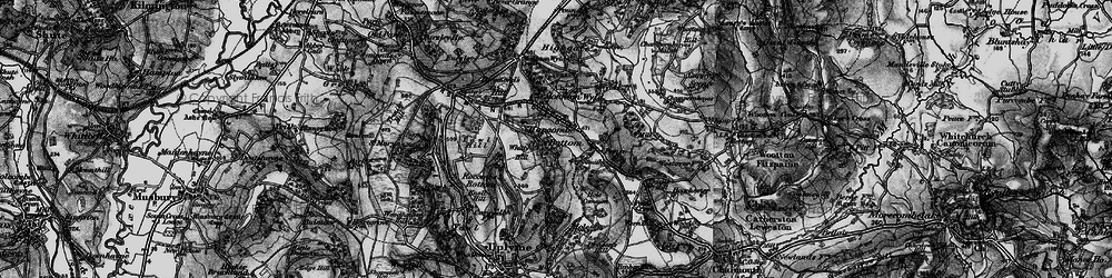 Old map of Harcombe Bottom in 1898