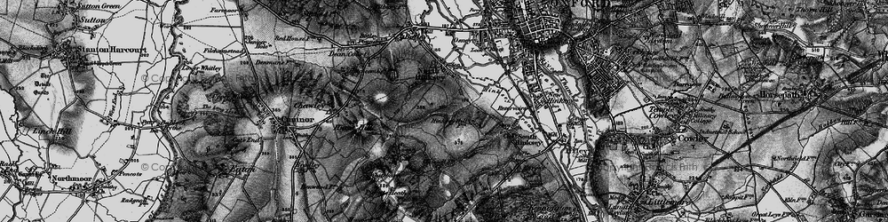 Old map of Harcourt Hill in 1895