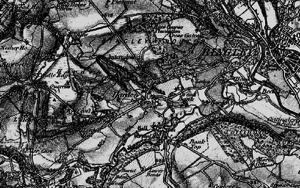 Old map of Harden in 1898