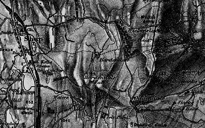 Old map of Shap Summit in 1897