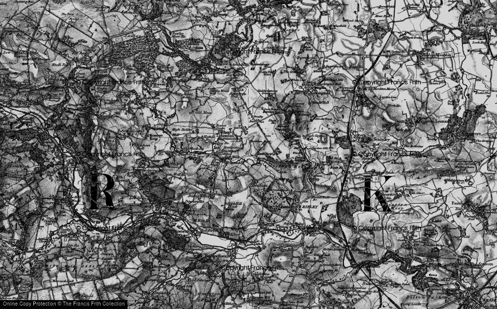 Old Map of Hardgate, 1898 in 1898