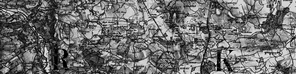 Old map of Hardgate in 1898