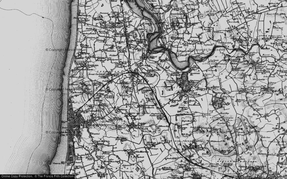 Old Map of Hardhorn, 1896 in 1896