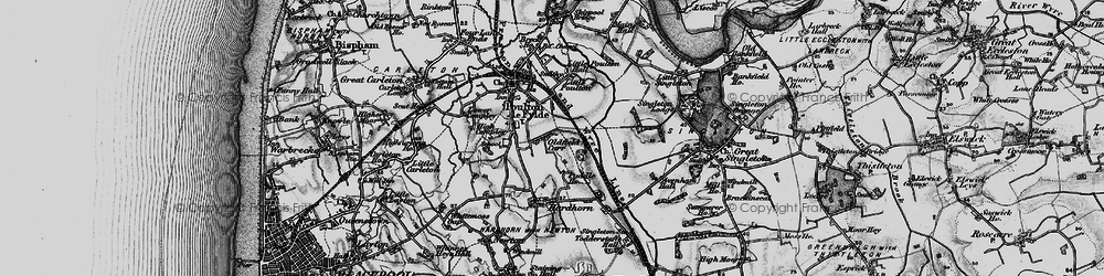 Old map of Hardhorn in 1896