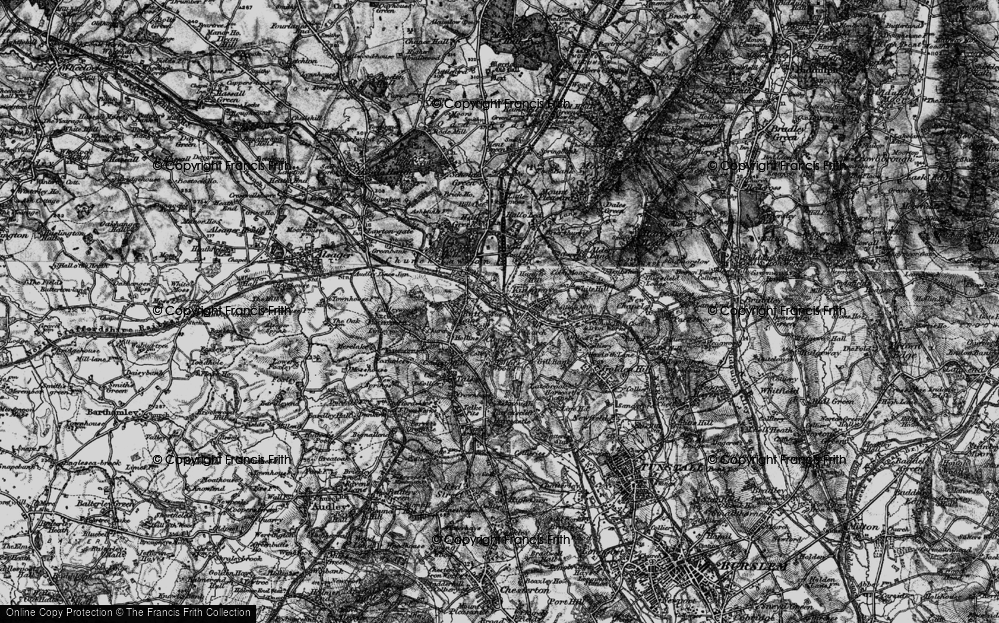Old Map of Hardings Wood, 1897 in 1897