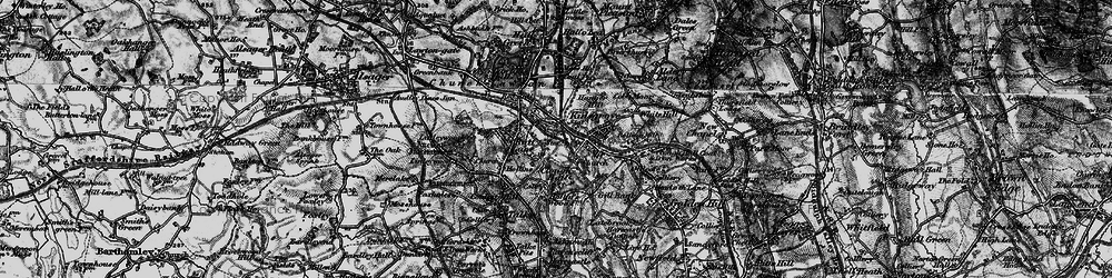 Old map of Hardings Wood in 1897