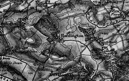 Old map of Hardington in 1898