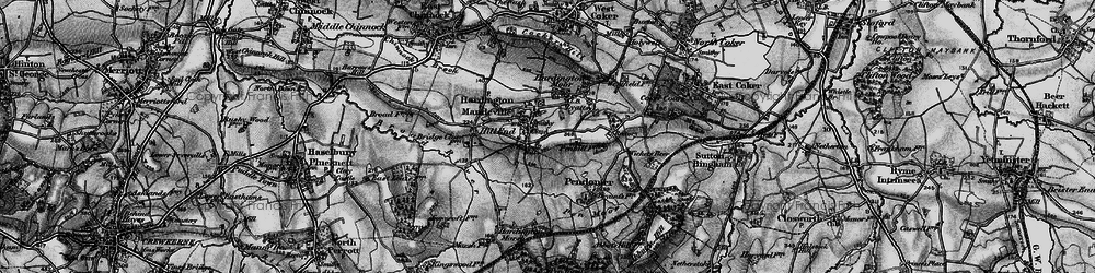 Old map of Hardington Mandeville in 1898