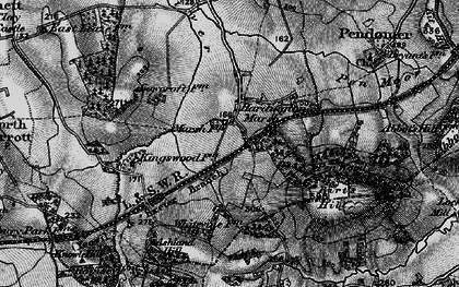 Old map of Hardington Marsh in 1898