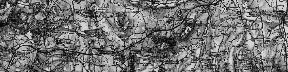 Old map of Hardington Marsh in 1898