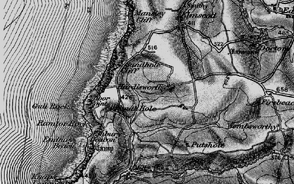 Old map of Hardisworthy in 1896