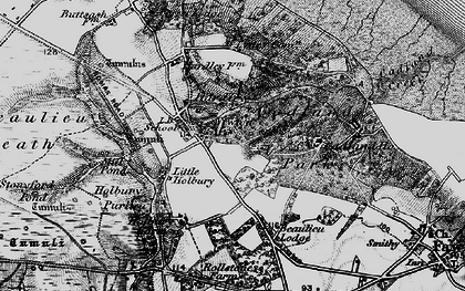 Old map of Hardley in 1895