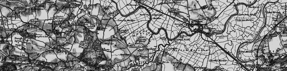 Old map of Hardley Street in 1898