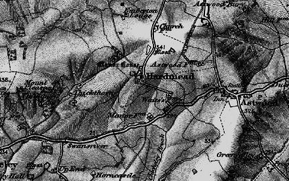 Old map of Hardmead in 1896
