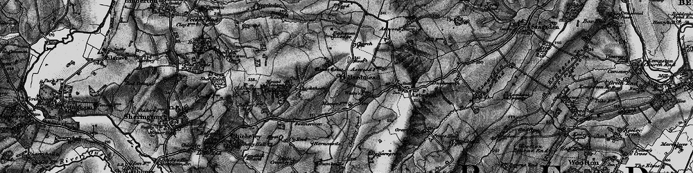 Old map of Hardmead in 1896