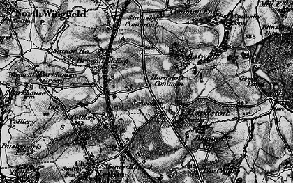 Old map of Hardstoft Common in 1896