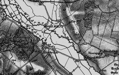 Old map of Breach Farm Cott in 1895