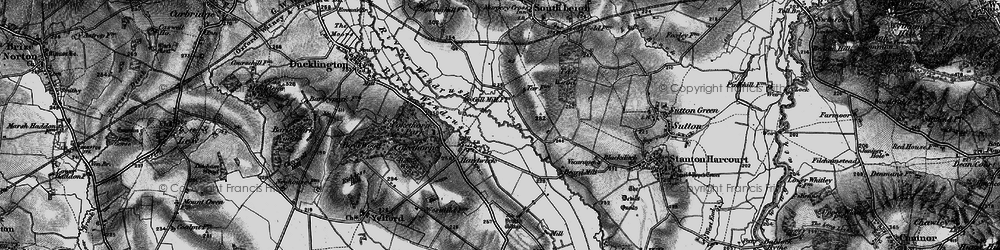 Old map of Hardwick in 1895