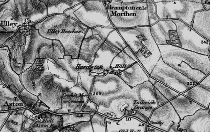 Old map of Hardwick in 1896