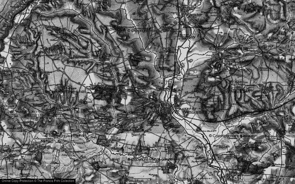 Old Map of Hardwick, 1896 in 1896