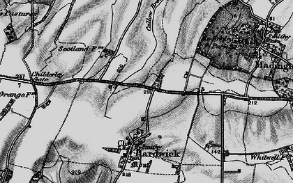 Old map of Hardwick in 1898