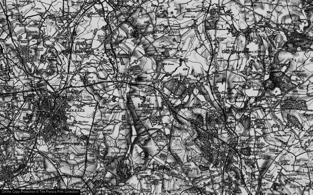 Old Map of Hardwick, 1899 in 1899