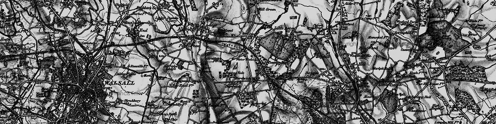 Old map of Hardwick in 1899