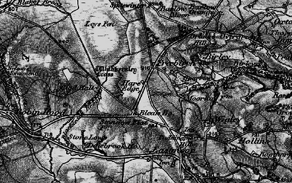 Old map of Hare Edge in 1896