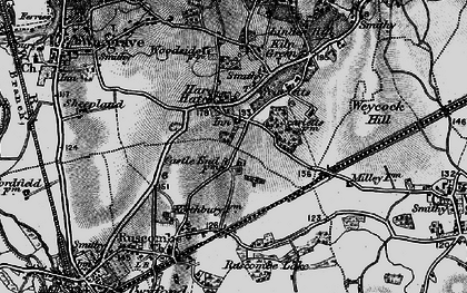 Old map of Hare Hatch in 1895