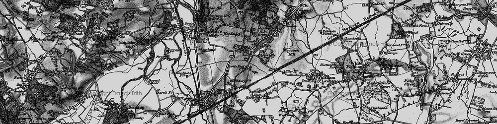 Old map of Hare Hatch in 1895