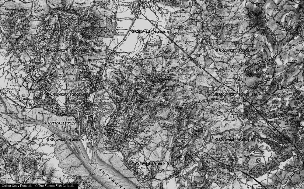 Old Map of Harefield, 1895 in 1895