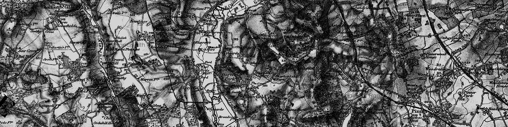 Old map of Harefield Grove in 1896