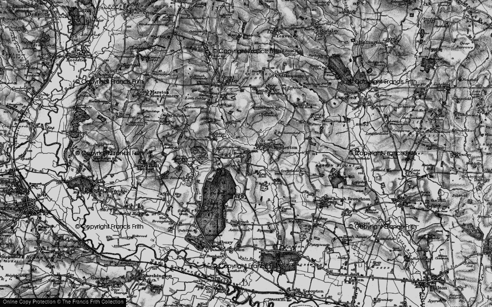 Old Map of Harehill, 1897 in 1897