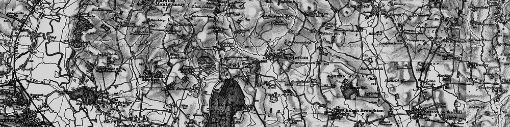 Old map of Harehill in 1897