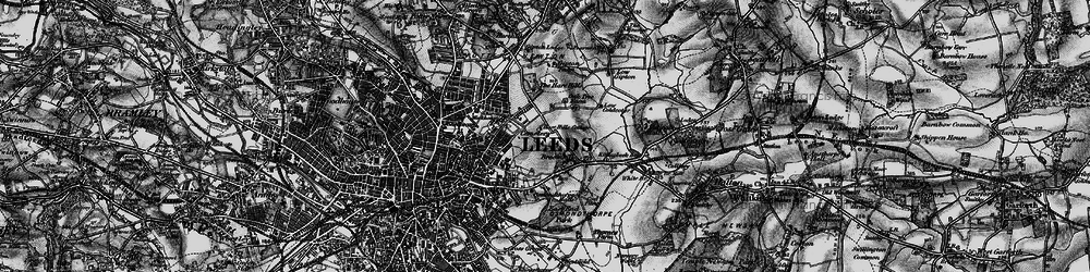 Old map of Harehills in 1898
