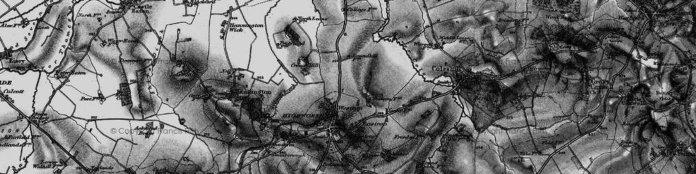 Old map of Haresfield in 1896