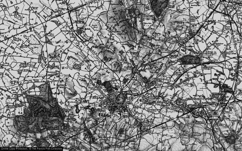 Old Map of Haresfinch, 1896 in 1896