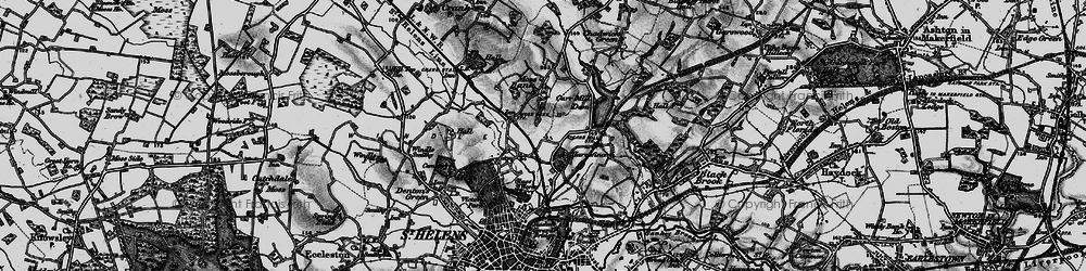 Old map of Haresfinch in 1896