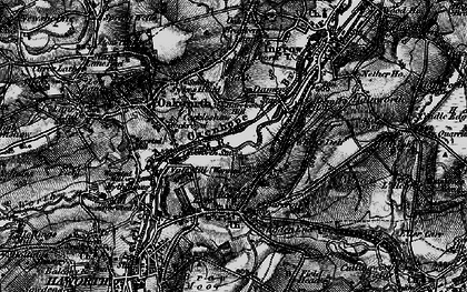 Old map of Harewood Hill in 1898