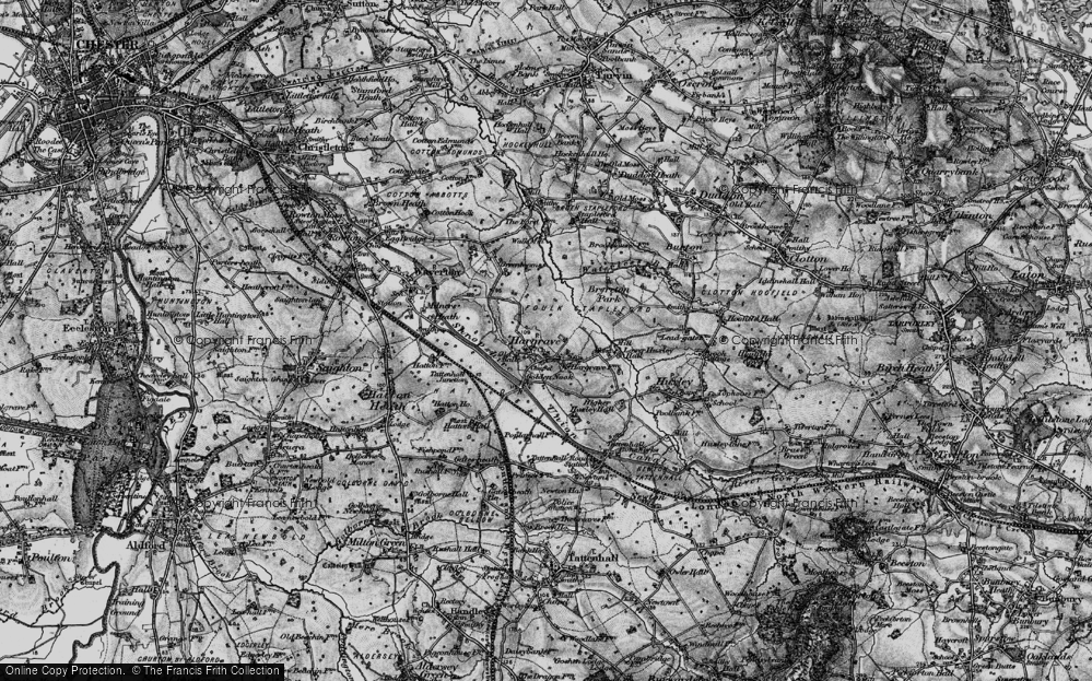 Old Map of Hargrave, 1897 in 1897