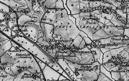 Old map of Hargrave in 1897