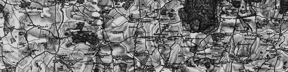 Old map of Hargrave in 1898