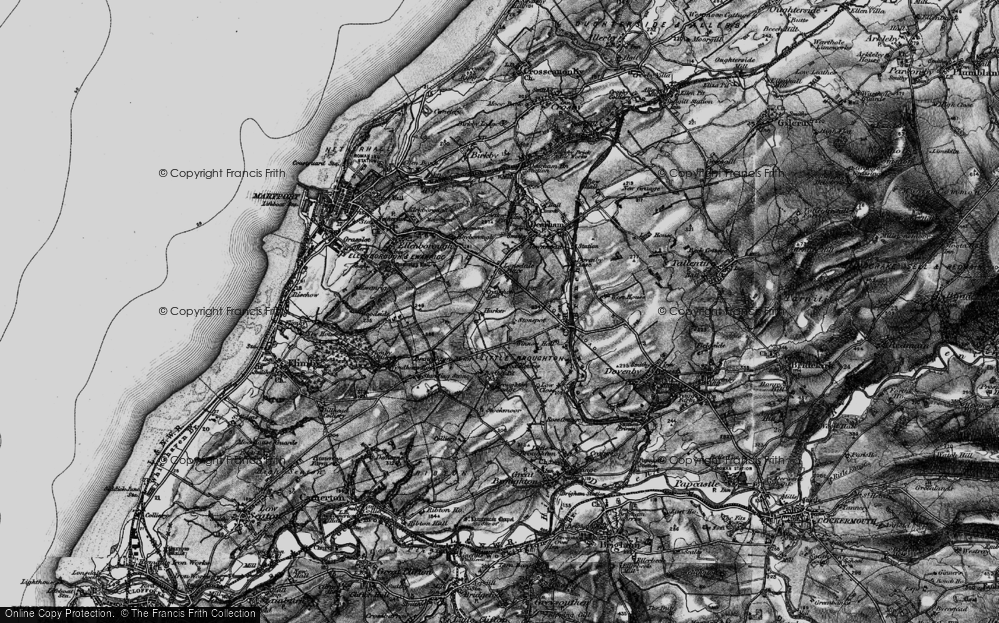 Old Map of Harker Marsh, 1897 in 1897