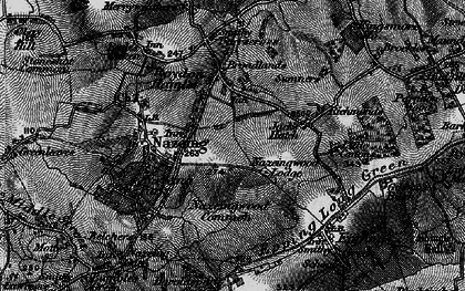 Old map of Harknett's Gate in 1896