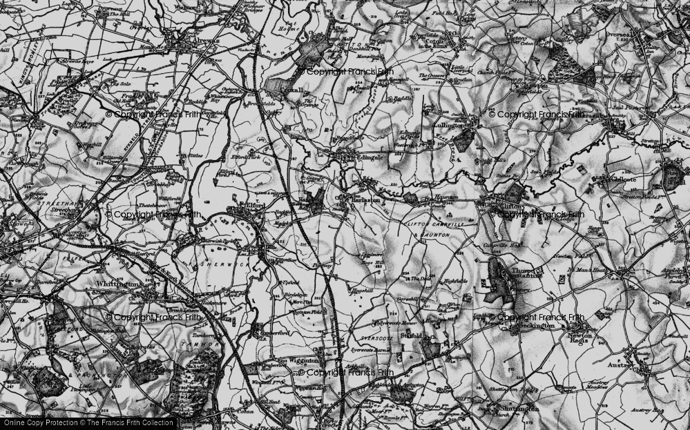 Old Map of Harlaston, 1898 in 1898