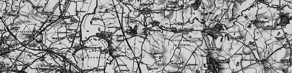 Old map of Harlaston in 1898