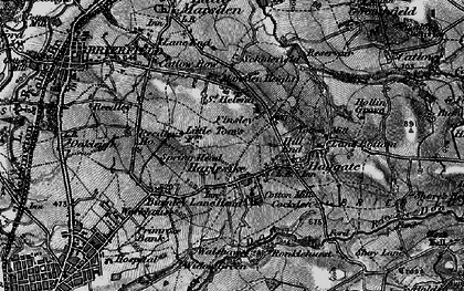 Old map of Harle Syke in 1898