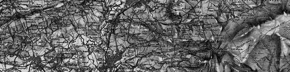 Old map of Harle Syke in 1898